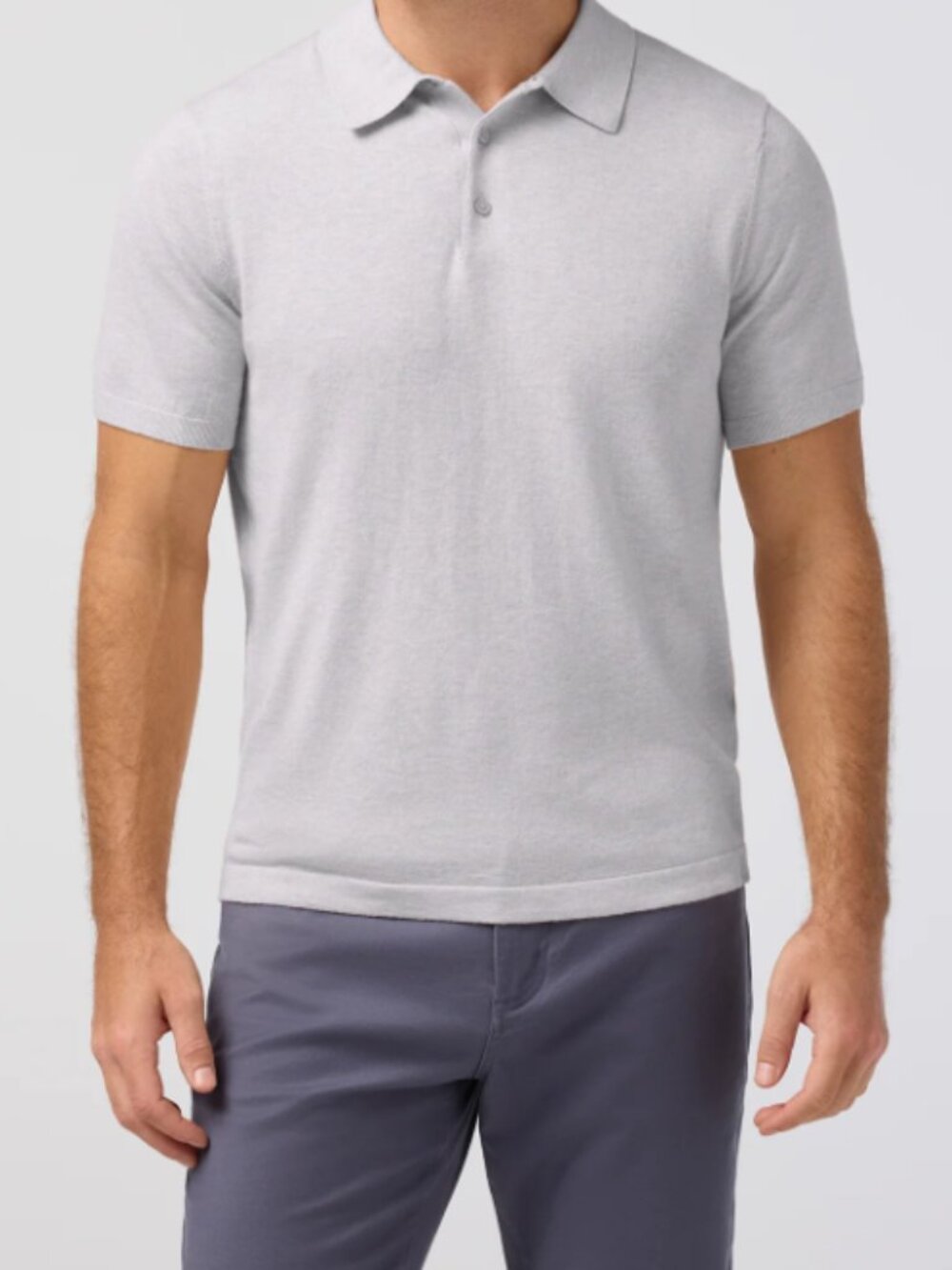 50% Off Retail! | Cool Max | Gray Ashe Sweater Polo - Picture 3 of 8